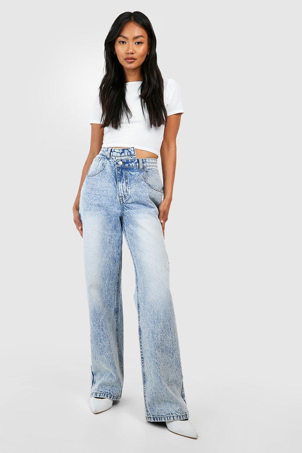 Light wash straight shop leg jeans womens